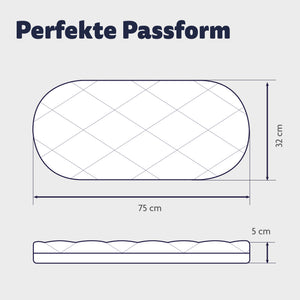 Pram Mattress Dr. Lübbe Air Plus 78x36 cm