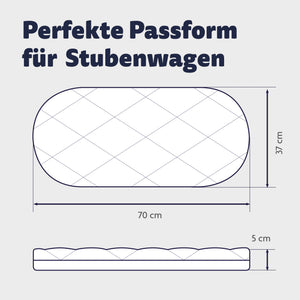 Bassinet Mattress Allegro 70x37 cm