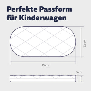 Pram Mattress Allegro 75x32 cm