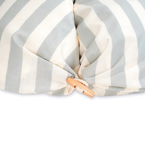 Stillkissen mit Knopf, Organic Stripes