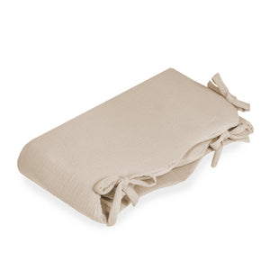Nestchen Wave S aus Baumwollmusselin, Sand