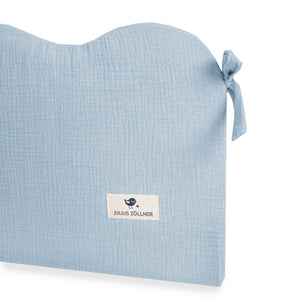 Nestchen Wave aus Baumwollmusselin, Denim