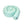 Bettschlange uni aqua mint