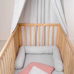Bed snake waffle piqué light grey
