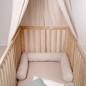 Bed snake waffle piqué Seashell
