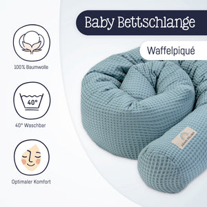 Bed snake waffle piqué Dune