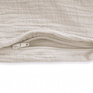 Bettwäsche aus Baumwollmusselin, Sand