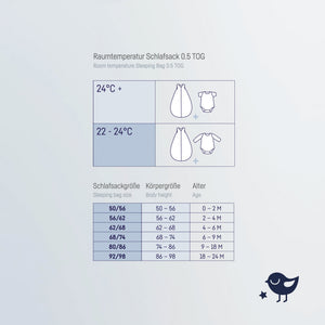 Jersey Sommerschlafsack - Größe 56/62 - Design wählbar