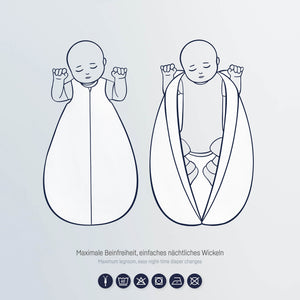 Sommerschlafsack - Größe 70 - Design wählbar