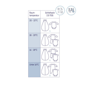 Musselin Babyschlafsack, Denim