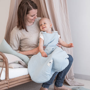 Musselin Babyschlafsack, Denim