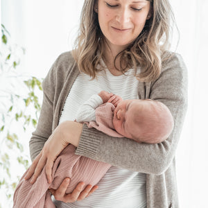 Musselin Sommerschlafsack, Dusty rose