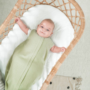 Musselin Sommerschlafsack, Lime