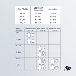 Babyschlafsack Kombi Moon & Star, Red Earth