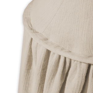 Baldachin aus Baumwollmusselin, sand