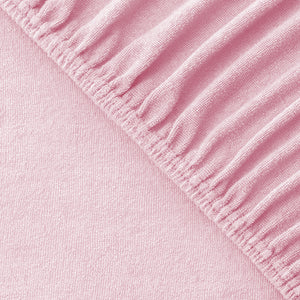 Fottee Spannbettlaken für Babymatratzen 60x120 bis 70x140cm, Rosa