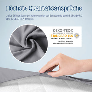Jersey Spannbettlaken für Wiegen & Stubenwagenmatratzen 90x 40 cm, Anthracite