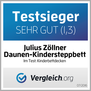 Kindersteppbett, Daune